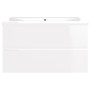 Glossy white engineered wood cabinet with sink by vidaXL, bathroom vanities - Ref: Foro24-3071555, Price: 215,91 €, Discount: %