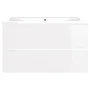 Glossy white engineered wood cabinet with sink by vidaXL, bathroom vanities - Ref: Foro24-3071555, Price: 207,33 €, Discount: %