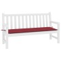 Gartenbankauflage Oxford-Stoff rot rot 200x50x3 cm von vidaXL, Kissen für Stühle und Sofas - Ref: Foro24-314098, Preis: 28,33...