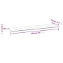 Gartenbankauflage Oxford-Stoff blau 200x50x3 cm von vidaXL, Kissen für Stühle und Sofas - Ref: Foro24-314099, Preis: 23,99 €,...