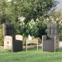Verstellbare Gartenstühle 2 Stk. mit synthetischem Rattan Tisch grau von vidaXL, Gartenstühle - Ref: Foro24-319909, Preis: 28...