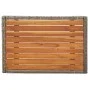 Verstellbare Gartenstühle 2 Stk. mit synthetischem Rattan Tisch grau von vidaXL, Gartenstühle - Ref: Foro24-319909, Preis: 28...