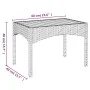 Verstellbare Gartenstühle 2 Stk. mit synthetischem Rattan Tisch grau von vidaXL, Gartenstühle - Ref: Foro24-319909, Preis: 28...