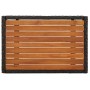 Sillas reclinables jardín 2 uds con mesa ratán sintético negro de vidaXL, Sillas de jardín - Ref: Foro24-319910, Precio: 266,...