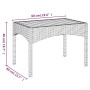2 Stück verstellbare Gartenstühle mit schwarzem synthetischem Rattantisch von vidaXL, Gartenstühle - Ref: Foro24-319910, Prei...