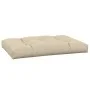 Cojín para sofá de palets de tela beige 120x80x12 cm by vidaXL, Cushions for chairs and sofas - Ref: Foro24-314415, Price: 52...