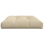 Cojín para sofá de palets de tela beige 120x80x12 cm by vidaXL, Cushions for chairs and sofas - Ref: Foro24-314415, Price: 61...