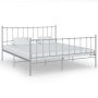 Estructura de cama sin colchón metal gris 200x200 cm en Camas y somieres | Comprar online en Foro24