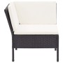 8-teiliges Gartenmöbel-Set und schwarze synthetische Rattankissen von vidaXL, Gartensets - Ref: Foro24-48952, Preis: 641,18 €...