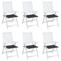 Cojines de silla de jardín 6 uds tela Oxford negro 50x50x3 cm de vidaXL, Cojines para sillas y sofás - Ref: Foro24-314053, Pr...