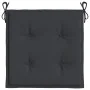 Cojines de silla de jardín 6 uds tela Oxford negro 50x50x3 cm de vidaXL, Cojines para sillas y sofás - Ref: Foro24-314053, Pr...