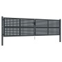 Anthracite gray steel garden gate 400x125 cm by vidaXL, garden gates - Ref: Foro24-154571, Price: 474,14 €, Discount: %