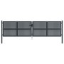 Anthracite gray steel garden gate 400x125 cm by vidaXL, garden gates - Ref: Foro24-154571, Price: 474,14 €, Discount: %