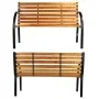 HI Banco de parque marrón 122x60x81 cm de HI, Bancos de jardín - Ref: Foro24-435289, Precio: 109,38 €, Descuento: %