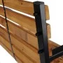 HI Banco de parque marrón 122x60x81 cm de HI, Bancos de jardín - Ref: Foro24-435289, Precio: 109,38 €, Descuento: %