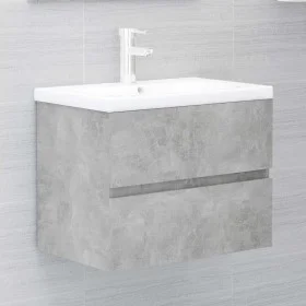 Concrete gray engineered wood cabinet with sink by vidaXL, bathroom vanities - Ref: Foro24-3071544, Price: 151,67 €, Discount: %