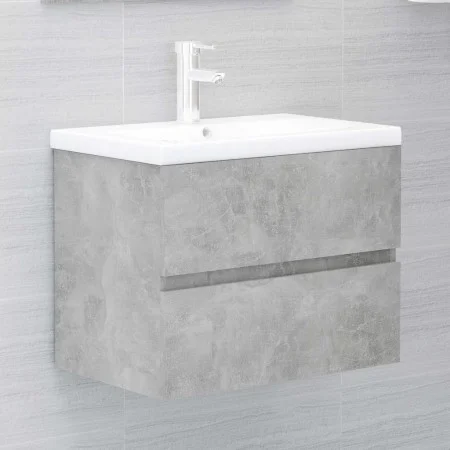 Concrete gray engineered wood cabinet with sink by vidaXL, bathroom vanities - Ref: Foro24-3071544, Price: 153,04 €, Discount: %