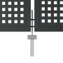 Anthracite gray steel garden gate 400x125 cm by vidaXL, garden gates - Ref: Foro24-154571, Price: 474,14 €, Discount: %