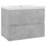 Concrete gray engineered wood cabinet with sink by vidaXL, bathroom vanities - Ref: Foro24-3071544, Price: 153,04 €, Discount: %