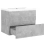 Concrete gray engineered wood cabinet with sink by vidaXL, bathroom vanities - Ref: Foro24-3071544, Price: 153,04 €, Discount: %