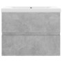 Concrete gray engineered wood cabinet with sink by vidaXL, bathroom vanities - Ref: Foro24-3071544, Price: 153,88 €, Discount: %