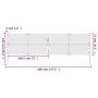 Anthracite gray steel garden gate 400x125 cm by vidaXL, garden gates - Ref: Foro24-154571, Price: 474,14 €, Discount: %