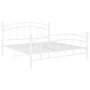 Estructura de cama sin colchón metal blanco 140x200 cm