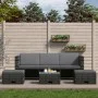 4-teiliges Gartenmöbel-Set und graue synthetische Rattankissen von vidaXL, Gartensets - Ref: Foro24-48145, Preis: 512,85 €, R...
