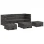 4-teiliges Gartenmöbel-Set und graue synthetische Rattankissen von vidaXL, Gartensets - Ref: Foro24-48145, Preis: 512,85 €, R...