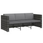 4-teiliges Gartenmöbel-Set und graue synthetische Rattankissen von vidaXL, Gartensets - Ref: Foro24-48145, Preis: 470,02 €, R...