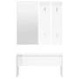 Set Flurmöbel Sperrholz glänzend weiß von vidaXL, Bänke für Hallen und Lager - Ref: Foro24-808789, Preis: 80,19 €, Rabatt: %