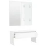 Set Flurmöbel Sperrholz glänzend weiß von vidaXL, Bänke für Hallen und Lager - Ref: Foro24-808789, Preis: 80,19 €, Rabatt: %