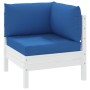 Palettenkissen 3 Einheiten aus blauem Oxford-Stoff von vidaXL, Kissen für Stühle und Sofas - Ref: Foro24-315074, Preis: 36,31...