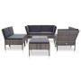 Gartenmöbel-Set 8-teilig und Kissen aus synthetischem Rattan grau von vidaXL, Gartensets - Ref: Foro24-48954, Preis: 603,27 €...