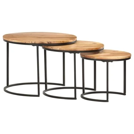 Stackable tables 3 units solid acacia wood by vidaXL, Coffee table - Ref: Foro24-286185, Price: 98,20 €, Discount: %