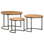 Stackable tables 3 units solid acacia wood by vidaXL, Coffee table - Ref: Foro24-286185, Price: 99,09 €, Discount: %