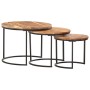 Stackable tables 3 units solid acacia wood by vidaXL, Coffee table - Ref: Foro24-286185, Price: 99,09 €, Discount: %
