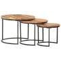 Stackable tables 3 units solid acacia wood by vidaXL, Coffee table - Ref: Foro24-286185, Price: 98,20 €, Discount: %