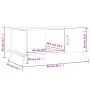 Couchtisch aus geräuchertem Eichensperrholz, 90 x 50 x 40 cm von vidaXL, Couchtisch - Ref: Foro24-829465, Preis: 45,10 €, Rab...