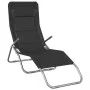 Folding lounger 2 pcs textilene steel with black coating by vidaXL, Loungers - Ref: Foro24-360172, Price: 167,46 €, Discount: %