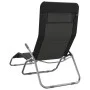 Folding lounger 2 pcs textilene steel with black coating by vidaXL, Loungers - Ref: Foro24-360172, Price: 167,46 €, Discount: %