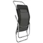Folding lounger 2 pcs textilene steel with black coating by vidaXL, Loungers - Ref: Foro24-360172, Price: 167,46 €, Discount: %