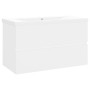 Weißer Waschbeckenunterschrank aus Holzwerkstoff von vidaXL, Badezimmerwaschtische - Ref: Foro24-3071549, Preis: 194,41 €, Ra...