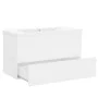 Weißer Waschbeckenunterschrank aus Holzwerkstoff von vidaXL, Badezimmerwaschtische - Ref: Foro24-3071549, Preis: 194,08 €, Ra...