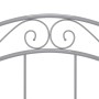 Estructura de cama sin colchón metal gris 100x200 cm