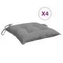 Cojines de silla de jardín 4 uds tela gris 40x40x7 cm de vidaXL, Cojines para sillas y sofás - Ref: Foro24-314864, Precio: 24...