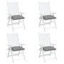 Cojines de silla de jardín 4 uds tela gris 40x40x7 cm de vidaXL, Cojines para sillas y sofás - Ref: Foro24-314864, Precio: 24...