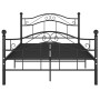 Estructura de cama sin colchón metal negro 120x200 cm