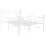 Estructura de cama sin colchón metal blanco 120x200 cm en Camas y somieres | Comprar online en Foro24
