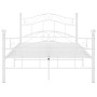 Estructura de cama sin colchón metal blanco 120x200 cm